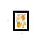 Homeroots Citrus Orange Botanical Black Framed Print Wall Art 529838 - alternate 2