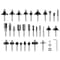 Bosch Router Bit Set, 1/4 in Dia Shank RBS030MBS - alternate 1