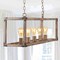 Jonathan Y Magnolia 36" 5-Light Linear Adjustable Iron Rustic Farmhouse LED Pendant, Brown JYL7477A - alternate 4