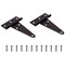 Prosource T-Hinge, Steel, Black, Fixed Pin, 180 deg Range of Motion, 46 Pair lb HTH-B04-C2PS - alternate 1