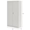 Sandusky Lee Light Duty Welded Steel Combination Cabinet, 30x18x66, Dove Gray VFC1301866-05 - alternate 2