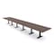 Skutchi Designs 22ft Rectangular Conference Table With Power | Harmony Series | 22 Person Meeting Room Table HAR-REC-48x264-T.BK-H3041-NA - alternate 1