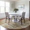 Homeroots 8' Gold Brown And Beige Round Abstract Washable Indoor Outdoor Area Rug 597964 - alternate 2