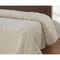 Homeroots Ivory Geometric Twin Cotton Coverlet With Fringe 548244 - alternate 1