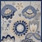 Homeroots 7' X 10' Blue And Gray Floral Indoor Outdoor Area Rug 546841 - alternate 3