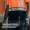Ergodyne M Orange Class 2 Essential Hi-Vis T-Shirt Black Bottom 8286BK - alternate 6