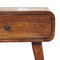 Homeroots 22" Chestnut Solid Wood One Drawer Nightstand 651571 - alternate 6