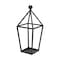 Homeroots 24" Black Geometric Metal Tabletop Lantern Candle Holder 634818 - alternate 2