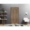 Sartodoors Sliding Closet Bi-fold Doors Walnut Solid Core Modern Interior QUADRO4111BF-WLN-84 x 80 (2* 42x80) - alternate 3