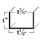 Brunner Aluminum U Channel 1" x 1-1/2" x 1/16", Fits 1-3/8", 6063-T5 (C21624), 4 Foot Satin Anodized C21624 S4 - alternate 2