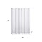 Homeroots Luxurious White Waffle Weave Shower Curtain 399718 - alternate 2