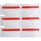 Brady Color Polyester Laboratory Labels 0.375 in H x 1 in W Red, White 3000/RL THT-152-494-RD - alternate 3