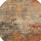 Homeroots 8' Khaki Brown And Copper Round Abstract Washable Indoor Outdoor Area Rug 606136 - alternate 3