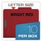 Pendaflex Pressboard Top Tab Folders, 2/5-Cut Tab, Exp 2.5", 2 Dividers, 6 Fasteners, Legal, Bright Red, 10PK 29082P - alternate 2
