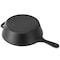 Megachef 10.5 Inch 2-in-1 Pre-Seasoned Cast Iron Skillet and Fry Pan Set MCCI-71001 - alternate 4