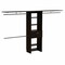 Homeroots 118" Black Manufactured Wood Closet System 535182 - alternate 6