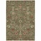 Homeroots 10' X 14' Fern Green Brown And Red Floral Washable Indoor Outdoor Area Rug 603418 - alternate 3