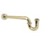 Kingston Brass 1-1/4 in. P-Trap with Box Flange, 18 in. Length, 18 Gauge, Polished Brass CC6182 - alternate 1