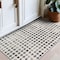 World Rug Gallery Geometric Distressed Abstract Washable Non Slip Area Rug 2 ft x 3 ft Ivory WR69IVORY2X3 - alternate 1