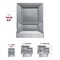 Smarty Had A Party 9.5" Silver Square Plastic Dinner Plates (120 Plates), 120PK 6949-CASE - alternate 4