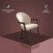 Leisuremod Opaline Series Elegant Wooden Dining Chair in Black Velvet and Taupe OC24BLTP - alternate 5
