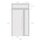 Vdomdoors Front Exterior Prehung Metal-Plastic Door, Manux 8113 White Silk, Side and Top Sidelite Transom, Of MANUX8113EXD-WS-W36+12xH80+14-LH - alternate 2