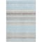 Homeroots 5' X 8' Sky Blue Gray And Beige Striped Washable Indoor Outdoor Area Rug 614834 - alternate 4