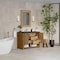 James Martin Vanities Solene 48 in. Single Vanity, Seaside Oak, w/ 3 CM Charcoal Soapstone Quartz Top D225-V48-SSO-3CSP - alternate 2