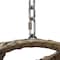 Leisuremod Beige Wicker Hanging Egg Swing Chair with Taupe Cushions ESCBG-40TP - alternate 5