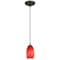 Access Lighting Merlot, Pendant, Oil Rubbed Bronze Finish, Red Sky Glass 28011-1C-ORB/RUSKY - alternate 1
