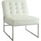 Ave 6 Collection: Anthony Chair, White Back, 26 in W 33" L 32-1/2" H, No Arms, Leather Seat ATH51-W32 - alternate 1
