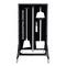 5S Supplies Housekeeping Shadow Board Broom Station V4, Black / White Shadows, Kit + Stand HSB-V4-BLACK/WHITE-KIT-STAND - alternate 1