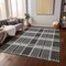 Homeroots 3' X 5' Black Gray And Brown Plaid Washable Indoor Outdoor Area Rug 597541 - alternate 2