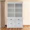 Homeroots 87" White Solid Wood Adjustable Four Tier Bookcase 397122 - alternate 4