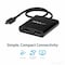 Startech.Com 2-Port USB-C to DisplayPort MST Hub - 4K 30Hz - Multi-Stream Transport Hub for USB C Windows MSTCDP122DP - alternate 3