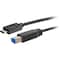 C2G 10FT USB 3.0 USB 3.1 GEN 1 USB-C TO USB-B CABLE M/M - BLACK 28867 - alternate 2