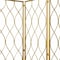 Homeroots 71" Gold Iron Folding Three Panel Screen Room Divider 379901 - alternate 3