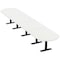 Skutchi Designs 20ft Conference Table With Power Unit | 20 Person Modular Racetrack Meeting Table | Harmony Series HAR-RAC-48X240-T.BK-W960-NA - alternate 1
