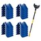 Mytee Products 20PCS 8inx12in Blue V-Edge Flatbed Corner Protectors & 8ft Extension Handle Pole, 20PK PCPVB12B-VB-KIT - alternate 1