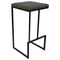 Leisuremod Quincy Quilted Stitched Leather Bar Stools with Metal Frame, Olive Green QS29G - alternate 1
