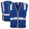 Dome75 Hi-Vis Safety Vest SM/MD Class Non-ANSI/Enhanced Visibility , Zipper 2 Pockets, 1 Mic Tab DV1281 - alternate 1