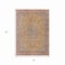 Homeroots 5' X 8' Gold And Peach Medallion Washable Indoor Outdoor Area Rug 616269 - alternate 6