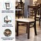 Flash Furniture HERCULES Ladder Back Walnut Wood Restaurant Chair - Tan Vinyl Seat XU-DGW0005LAD-WAL-TNV-GG - alternate 2
