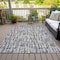 Homeroots 5' X 8' Gray And Charcoal Abstract Washable Indoor Outdoor Area Rug 602504 - alternate 5