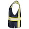 Dome75 Hi-Vis Safety Vest LG/XL Class Non-ANSI/Enhanced Visibility , Zipper 6 Pockets, 2 Mic Tab DV2183 - alternate 4