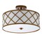 Jonathan Y Elizabeth 16.8 in. Metal LED Flush Mount, Gold/White JYL3504A - alternate 2