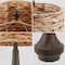 Jonathan Y Theodore 21" Rustic Farmhouse Handwoven Water Hyacinth/Resin LED Table Lamp, Brown Wood Finish, 2PK JYL4051A-SET2 - alternate 3