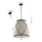 Jonathan Y Milo 19" 3-Light Rustic Farmhouse Iron LED Pendant, Oil Rubbed Bronze JYL1315A - alternate 2