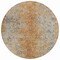 Homeroots 8' Terra Cotta Silver And Charcoal Round Oriental Washable Indoor Outdoor Area Rug 588848 - alternate 2