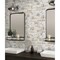 Apollo Tile Chiffon White 11.5 in x 11.5 in Recycled Glass Matte Floor and Wall Subway 9.18 sqft/case, 10PK APLNNR8801CLA - alternate 5